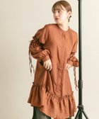【ケービーエフ/KBF / URBAN RESEARCH】のボリュームスリーブストライプミニワンピース BROWN|ID: prp329100004575185 ipo3291000000032727866