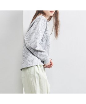 【ユナイテッドアローズ/UNITED ARROWS】 BOTANY ジャガード スウェット プルオーバー人気、トレンドファッション・服の通販 founy(ファニー) ファッション Fashion レディースファッション Fashion for Women トップス・カットソー Cut & Sew Tops レディースパーカー・カジュアルフーディー Casual Hoodies & Sweatshirts カジュアルプルオーバー・ニットトップス Pullovers & Knit Tops / Casual Pullovers スウェット・クルーネックトップス Sweatshirts & Crewnecks / Relaxed Fit Sweat Tops ジャカード／ジャガード Jacquard, Woven Pattern スウェット / スエット Sweatshirt, Sweatwear フラワー Flower, Floral フレア Flare, Flared フロント Front, Front Design ボタニカル Botanical, Floral Pattern エレガント 上品 Elegant 人気 Popular, Best Seller |ID:prp329100004575281