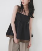 【リアン/Lian】のバイカラーツイードキャミ 人気、トレンドファッション・服の通販 founy(ファニー) ファッション Fashion レディースファッション Ladies' Fashion Online トップス・カットソー Tops/Tshirt キャミソール / ノースリーブ No Sleeves thumbnail ブラック|ID: prp329100004575298 ipo3291000000032569054