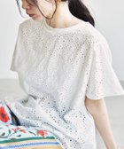 【シップス フォー ウィメン/SHIPS】のquaranciel 手洗い可能 フラワー 刺繍 アイレット ハーフスリーブ プルオーバー 人気、トレンドファッション・服の通販 founy(ファニー) ファッション Fashion レディースファッション Fashion for Women トップス・カットソー Cut & Sew Tops カジュアルプルオーバー・ニットトップス Pullovers & Knit Tops / Casual Pullovers アイレット Eyelet Lace アクセサリー Fashion Accessories 洗える Machine Washable スラックス Slacks, Dress Pants スリーブ Sleeve, Long Sleeve / Short Sleeve デニム Denim, Jeans Material ハーフ Half, Half-Length バランス Balance, Style Balance フラワー Flower, Floral フレア Flare, Flared ボトム Bottoms, Lower Wear リラックス Relax, Relaxed Fit ワーク Workwear, Utility Style 夏 Summer 2025年 2025 2025春夏・S/S Spring/Summer 2025 SS25 thumbnail ホワイト|ID: prp329100004575397 ipo3291000000032473599