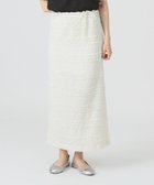 【ビームス ウイメン/BEAMS】の【手洗い可/タイトスカート/ウエストゴム】シャーリング ボーダー スカート OFF_WHT|ID: prp329100004575424 ipo3291000000032713315