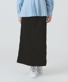 【ビームス ウイメン/BEAMS】の【手洗い可/タイトスカート/ウエストゴム】シャーリング ボーダー スカート BLACK|ID: prp329100004575424 ipo3291000000032713317