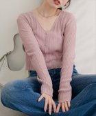 【ナチュラルクチュール/natural couture】の針抜きリブVネックシアーカーディガン 人気、トレンドファッション・服の通販 founy(ファニー) ファッション Fashion レディースファッション Fashion for Women トップス・カットソー Cut & Sew Tops カーディガン・羽織り Layered Style Cardigans Vネックトップス V-Neck Tops / V-Cut Neckline Shirts 2025年 2025 2025-2026秋冬・A/W Autumn/Winter 2025–26 AW25–26 おすすめ Recommended / Our Picks カットソー Cut and Sewn Top カーディガン Cardigan, Knitwear シアー Sheer, See-Through シンプル Simple, Minimal タンク Tank Top, Sleeveless Top デニム Denim, Jeans Material フェミニン Feminine, Girly ワイド Wide, Wide Fit thumbnail ピンク|ID: prp329100004575453 ipo3291000000033548030