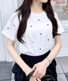 【イング/INGNI】の【WEB限定】ハート刺繍Tシャツ 人気、トレンドファッション・服の通販 founy(ファニー) ファッション Fashion レディースファッション Fashion for Women トップス・カットソー Cut & Sew Tops シャツ・ブラウス・オフィスカジュアル Elegant Blouses & Button-Ups ロングTシャツ・Tシャツ Longline T-Shirts & Tees インナー Innerwear ガーリー Girly, Feminine Style コンパクト Compact, Small Size シューズ Shoes, Footwear シンプル Simple, Minimal ジャケット Jacket, Outerwear スマホ Smartphone, Mobile Device デニム Denim, Jeans Material バレエ Ballet, Ballet Style ビスチェ Bustier, Corset Top ベーシック Basic, Essential おすすめ Recommended / Our Picks thumbnail オフホワイト/クロ|ID: prp329100004575522 ipo3291000000033415687