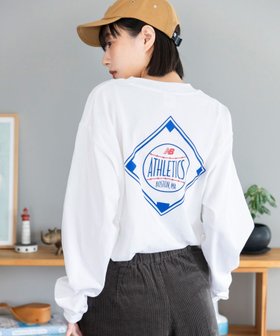 【ニューバランス/new balance】のダイアモンドアスレチックス ロングスリーブTシャツ 人気、トレンドファッション・服の通販 founy(ファニー) ファッション Fashion レディースファッション Fashion for Women トップス・カットソー Cut & Sew Tops シャツ・ブラウス・オフィスカジュアル Elegant Blouses & Button-Ups ロングTシャツ・Tシャツ Longline T-Shirts & Tees グラフィック Graphic, Graphic Design スリーブ Sleeve, Long Sleeve / Short Sleeve プリント Print, Printed Pattern ロング Long, Long-Length |ID:prp329100004575589