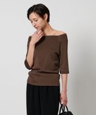 【ユナイテッドアローズ/UNITED ARROWS】のスクープドネック ハーフスリーブ カットソー 人気、トレンドファッション・服の通販 founy(ファニー) ファッション Fashion レディースファッション Fashion for Women トップス・カットソー Cut & Sew Tops カットソー・ベーシックTシャツ Cut-and-Sewn Tops / Stretch Tees & Basics カットソー Cut and Sewn Top スラックス Slacks, Dress Pants スリーブ Sleeve, Long Sleeve / Short Sleeve デニム Denim, Jeans Material ドロップ Drop Shoulder, Dropped Style ハーフ Half, Half-Length フレア Flare, Flared ボトム Bottoms, Lower Wear 春 Spring 秋 Autumn thumbnail DK.BROWN|ID: prp329100004575605 ipo3291000000033323548
