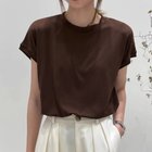 【ミニミニストア/miniministore】のフレンチスリーブ 半袖 Tシャツ 韓国風 人気、トレンドファッション・服の通販 founy(ファニー) ファッション Fashion レディースファッション Fashion for Women トップス・カットソー Cut & Sew Tops シャツ・ブラウス・オフィスカジュアル Elegant Blouses & Button-Ups ロングTシャツ・Tシャツ Longline T-Shirts & Tees イエロー Yellow カットソー Cut and Sewn Top シンプル Simple, Minimal スプリング Spring, Spring Collection スリーブ Sleeve, Long Sleeve / Short Sleeve ダウン Down, Puffer 定番 Standard, Basic Item フレンチ French, French Style ベーシック Basic, Essential ボトム Bottoms, Lower Wear 半袖 Short Sleeve, Half Sleeve 無地 Plain, Solid Color おすすめ Recommended / Our Picks 夏 Summer ビジネス 仕事 通勤 Business / Work / Commuting thumbnail ダークブラウン|ID: prp329100004575619 ipo3291000000033568002