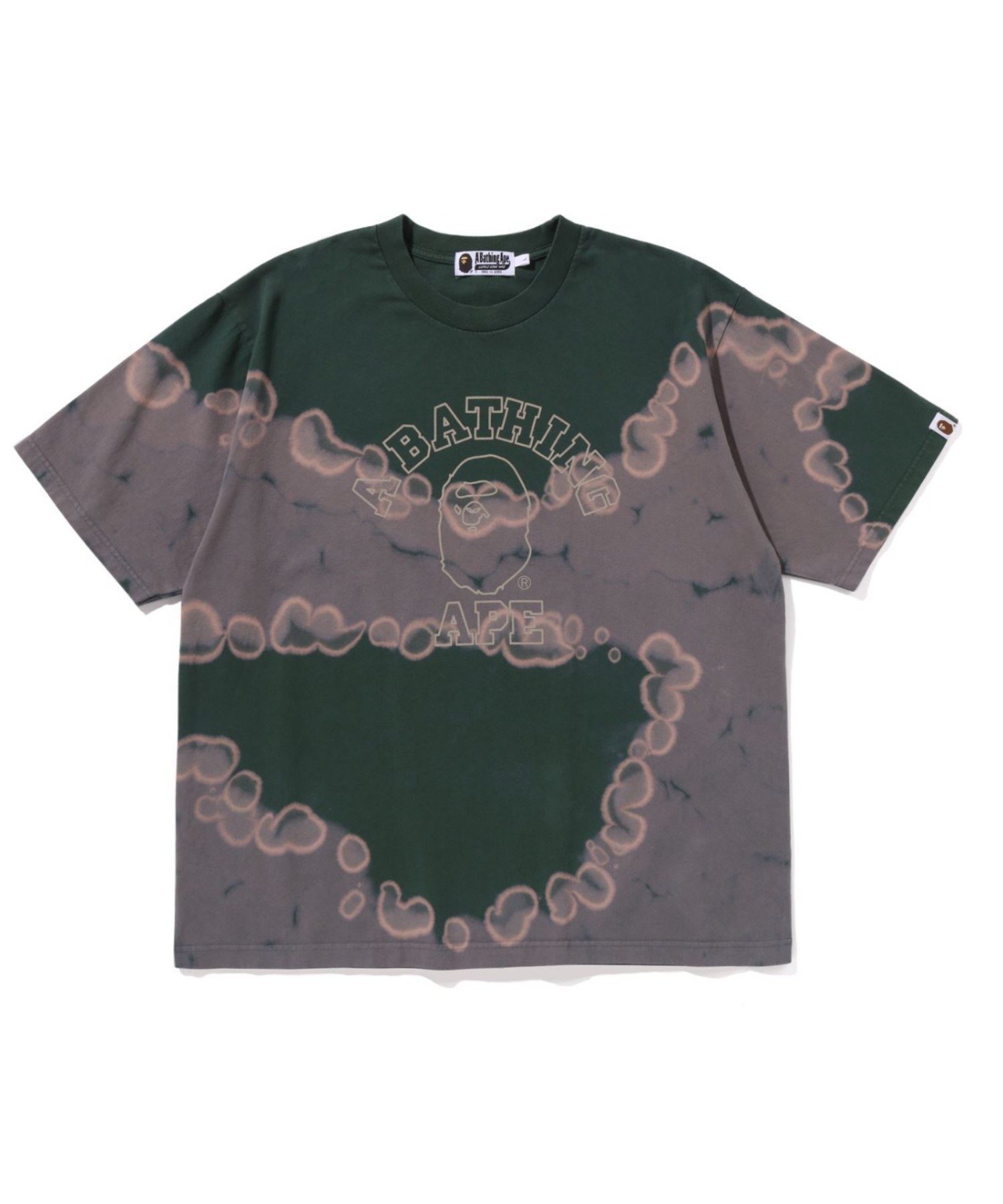 【その他のブランド/Other】のHAND DYE COLLEGE RELAXED FIT TEE インテリア・キッズ・メンズ・レディースファッション・服の通販 founy(ファニー) 　ファッション　Fashion　メンズファッション　Fashion for Men　コレクション　Collection, Seasonal Line　ショート　Short, Short Length　スリーブ　Sleeve, Long Sleeve / Short Sleeve　パターン　Pattern, Design Print　フロント　Front, Front Design　ブリーチ　Bleach, Washed Finish　プリント　Print, Printed Pattern　ラバー　Rubber, Rubber Sole　夏　Summer　春　Spring　S/S・春夏　SS, Spring/Summer, Warm Season　GREEN|ID: prp329100004575644 ipo3291000000033347730