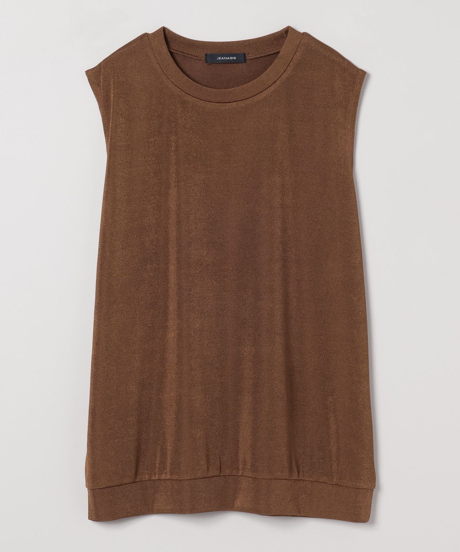 【ジーナシス/JEANASiS】のグロッシーカノコNS インテリア・キッズ・メンズ・レディースファッション・服の通販 founy(ファニー) 　ファッション　Fashion　レディースファッション　Ladies' Fashion Online　おすすめ　Recommend　とろみ　Thickness　インナー　Inner　キャミソール　Camisole　キャミワンピース　Cami Dress　サロペット　Overalls　シンプル　Simple　ドレープ　Drape　ノースリーブ　No Sleeve　ビスチェ　Bustier　エレガント 上品　Elegant　ブラウン|ID: prp329100004575660 ipo3291000000032639323