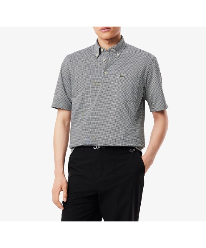 【ラコステ/LACOSTE / MEN】の消臭・速乾・UVカットマイクロチェックポロシャツ インテリア・キッズ・メンズ・レディースファッション・服の通販 founy(ファニー) https://founy.com/ ファッション Fashion メンズファッション Fashion for Men カフス Cuff Design クラシック Classic, Timeless Style チェック Check, Plaid, Tartan |ID: prp329100004575667 ipo3291000000033581002