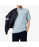 【ラコステ/LACOSTE / MEN】の消臭・速乾・UVカットマイクロチェックポロシャツ グレイッシュブルー|ID: prp329100004575667 ipo3291000000033581008