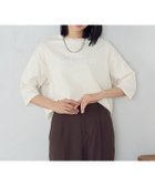 【コムサイズム/COMME CA ISM】のロゴプリントTシャツ 人気、トレンドファッション・服の通販 founy(ファニー) ファッション Fashion レディースファッション Fashion for Women トップス・カットソー Cut & Sew Tops シャツ・ブラウス・オフィスカジュアル Elegant Blouses & Button-Ups ロングTシャツ・Tシャツ Longline T-Shirts & Tees プリント Print, Printed Pattern ボトム Bottoms, Lower Wear ラウンド Round, Round Neck ワイド Wide, Wide Fit thumbnail アイボリー|ID: prp329100004575678 ipo3291000000033635403