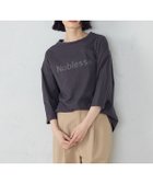 【コムサイズム/COMME CA ISM】のロゴプリントTシャツ 人気、トレンドファッション・服の通販 founy(ファニー) ファッション Fashion レディースファッション Fashion for Women トップス・カットソー Cut & Sew Tops シャツ・ブラウス・オフィスカジュアル Elegant Blouses & Button-Ups ロングTシャツ・Tシャツ Longline T-Shirts & Tees プリント Print, Printed Pattern ボトム Bottoms, Lower Wear ラウンド Round, Round Neck ワイド Wide, Wide Fit thumbnail チャコール|ID: prp329100004575678 ipo3291000000033635404