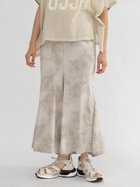 【ラシュッド/LASUD】のタイダイ柄マーメイドスカート ベージュ|ID: prp329100004575793 ipo3291000000032656245