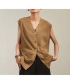【サロン アダム エ ロペ/SALON adam et rope'】の【WEB限定】ドライタッチメタルボタンニットジレ / ベスト 洗える 人気、トレンドファッション・服の通販 founy(ファニー) ファッション Fashion レディースファッション WOMEN アウター Coat Outerwear トップス・カットソー Tops/Tshirt ニット Knit Tops ベスト/ジレ Gilets/Vests 洗える Washable コンパクト Compact サマー Summer シアー Sheer ノースリーブ No Sleeve ベスト Vest ボトム Bottom メタル Metal ロング Long おすすめ Recommend 夏 Summer thumbnail ブラウン(22)|ID: prp329100004575806 ipo3291000000032520206