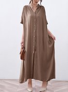 【ドゥーベル/Doux Belle】の【Doux Belle】ワンピース ロング丈 ロングわんぴ 半袖 人気、トレンドファッション・服の通販 founy(ファニー) ファッション Fashion レディースファッション Ladies' Fashion Online ワンピース Dress ギャザー Gather トレンド Trend ポケット Pocket ロング Long 半袖 Short Sleeve 夏 Summer 春 Spring thumbnail ブラウン|ID: prp329100004575814 ipo3291000000032643488