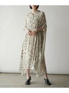 【ラシュッド/LASUD】の和モダンペイントシアーワンピース オフホワイト|ID: prp329100004575831 ipo3291000000032624298