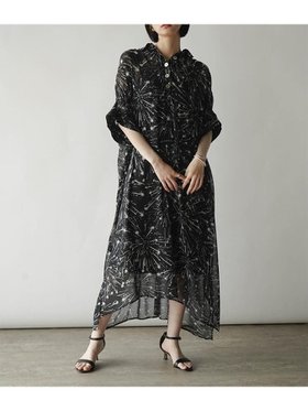 【ラシュッド/LASUD】の和モダンペイントシアーワンピース 人気、トレンドファッション・服の通販 founy(ファニー) ファッション Fashion レディースファッション Fashion for Women ワンピース Dresses エレガント 上品 Elegant キャミソール Camisole, Spaghetti Strap Top シアー Sheer, See-Through スリット Slit, Slit Detail フォーマル Formal, Dressy フリル Frill, Ruffle フロント Front, Front Design モダン Modern, Contemporary ロング Long, Long-Length |ID:prp329100004575831
