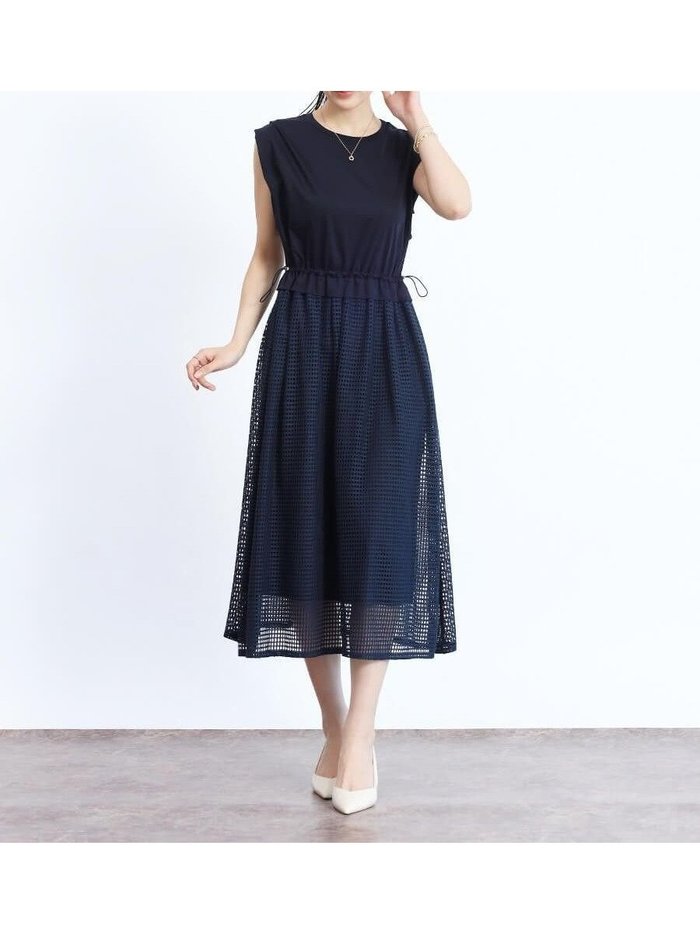 【ヴァン/Vin】のメッシュドッキングワンピース インテリア・キッズ・メンズ・レディースファッション・服の通販 founy(ファニー) https://founy.com/ ファッション Fashion レディースファッション Fashion for Women ワンピース Dresses カットソー Cut and Sewn Top スリーブ Sleeve, Long Sleeve / Short Sleeve ドッキング Docking, Mixed Material フィット Fit, Slim Fit フレンチ French, French Style メッシュ Mesh, Net Fabric |ID: prp329100004575834 ipo3291000000032666190