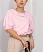 【ノーリーズ/NOLLEY'S】のプレミアムスムース5分袖プルオーバーカットソー ピンク|ID: prp329100004575848 ipo3291000000033560750