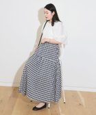【その他のブランド/Other】のチェック ギャザー ロングスカート NAVY|ID: prp329100004575859 ipo3291000000033209538