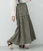 【その他のブランド/Other】のチェック ギャザー ロングスカート BROWN|ID: prp329100004575859 ipo3291000000033209539