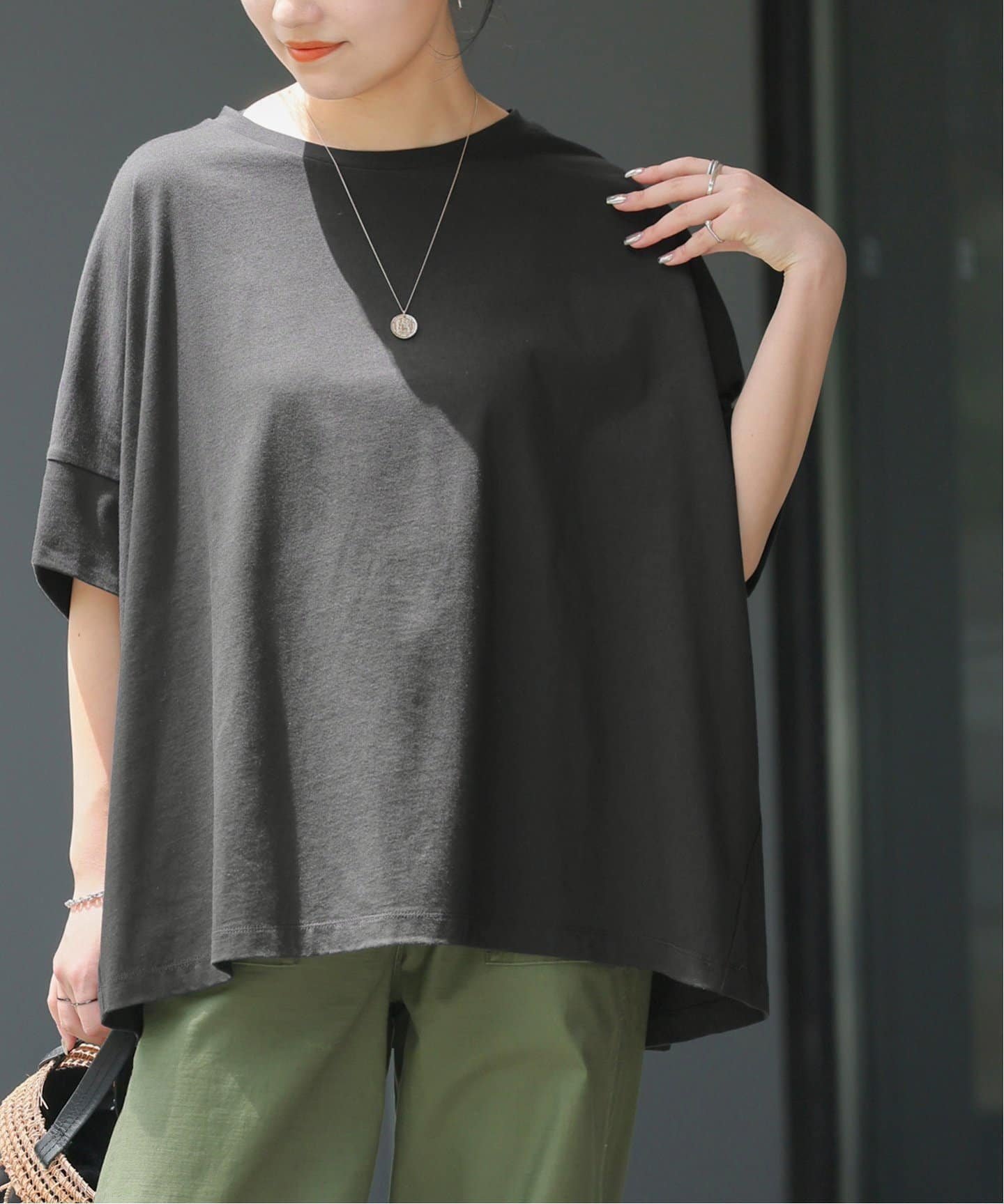 【ジャーナルスタンダード レリューム/JOURNAL STANDARD relume】の《追加3》オーガニックコットン汗ジミ防止ワイドT インテリア・キッズ・メンズ・レディースファッション・服の通販 founy(ファニー) 　ファッション　Fashion　レディースファッション　WOMEN　2025年　2025　2025春夏・S/S　Ss,Spring/Summer,2025　ワイド　Wide　ブラック|ID: prp329100004575862 ipo3291000000032488622