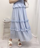 【イング/INGNI】のシアーフリルティアードスカート(セットアップ対応) ブルー|ID: prp329100004575883 ipo3291000000032622874