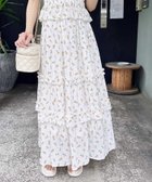 【イング/INGNI】の花柄フリルティアードスカート(セットアップ対応) 人気、トレンドファッション・服の通販 founy(ファニー) ファッション Fashion レディースファッション Ladies' Fashion Online セットアップ Setup スカート Skirt スカート Skirt ティアードスカート Tiered Skirts ガーリー Girly サンダル Sandals シューズ Shoes スウェット Sweat スニーカー Sneakers スマホ Smartphone セットアップ Set Up ティアード Tiered バレエ Ballet フィット Fit フェミニン Feminine フラワー Flower フリル Frills フレア Flare モチーフ Motif ロング Long おすすめ Recommend 夏 Summer thumbnail オフホワイト/イエロー|ID: prp329100004575884 ipo3291000000032678309