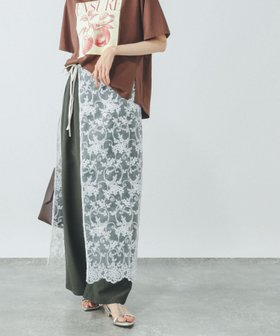 【グローバルワーク/GLOBAL WORK】 レースラップロングスカート/498008人気、トレンドファッション・服の通販 founy(ファニー) ファッション Fashion レディースファッション Ladies' Fashion Online スカート Skirt ロングスカート Long Skirt デニム Denim トレンド Trend フェミニン Feminine ボトム Bottom レース Race |ID:prp329100004575905