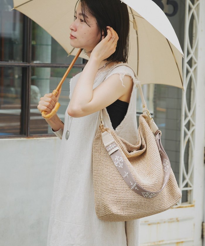 【ラシット/russet】のモノグラムテープ カゴ2wayバッグ インテリア・キッズ・メンズ・レディースファッション・服の通販 founy(ファニー) https://founy.com/ ファッション Fashion レディースファッション Ladies' Fashion Online バッグ Bag エレガント 上品 Elegant 傘 Umbrella 軽量 Lightweight 財布 Wallet 時計 Clock ポーチ Pouch ラフィア Raffia 日本製 Made In Japan 夏 Summer 2025年 2025 2025春夏・S/S Ss,Spring/Summer,2025 |ID: prp329100004575924 ipo3291000000032605440