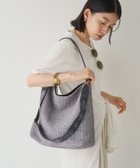 【ラシット/russet】のモノグラムテープ カゴ2wayバッグ グレー|ID: prp329100004575924 ipo3291000000032605442
