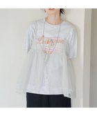 【コーエン/COEN】の【セットアイテム】ラメチュールキャミセットロゴTシャツ LT.GRAY|ID: prp329100004575951 ipo3291000000032624378
