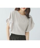 【グローバルワーク/GLOBAL WORK】のフローズン袖フレアプルオーバー/289383 人気、トレンドファッション・服の通販 founy(ファニー) ファッション Fashion レディースファッション Ladies' Fashion Online トップス・カットソー Tops/Tshirt プルオーバー Pullover シアー Sheer チュール Tulle ネックレス Necklace パール Pearl フレア Flare ワイド Wide 吸水 Water Absorption thumbnail アイスグレー12|ID: prp329100004576017 ipo3291000000032529959