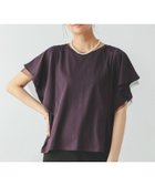 【グローバルワーク/GLOBAL WORK】のフローズン袖フレアプルオーバー/289383 人気、トレンドファッション・服の通販 founy(ファニー) ファッション Fashion レディースファッション Ladies' Fashion Online トップス・カットソー Tops/Tshirt プルオーバー Pullover シアー Sheer チュール Tulle ネックレス Necklace パール Pearl フレア Flare ワイド Wide 吸水 Water Absorption thumbnail プラムブラウン59|ID: prp329100004576017 ipo3291000000032529960