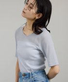 【サロン アダム エ ロペ/SALON adam et rope'】のnu=layerジェントルVネックシアーTシャツ 人気、トレンドファッション・服の通販 founy(ファニー) ファッション Fashion レディースファッション Fashion for Women トップス・カットソー Cut & Sew Tops シャツ・ブラウス・オフィスカジュアル Elegant Blouses & Button-Ups ロングTシャツ・Tシャツ Longline T-Shirts & Tees Vネックトップス V-Neck Tops / V-Cut Neckline Shirts おすすめ Recommended / Our Picks インナー Innerwear エアリー Airy Texture キャミ Camisole, Cami Top タンク Tank Top, Sleeveless Top デコルテ Décolleté, Neckline バランス Balance, Style Balance フィット Fit, Slim Fit 定番 Standard, Basic Item thumbnail ライトグレー(08)|ID: prp329100004576076 ipo3291000000033493330