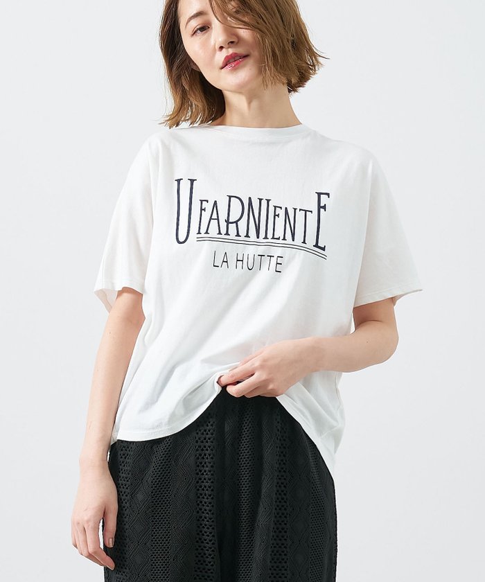 【マイカ ディール/MICA & DEAL】の【La Hutte*MICA DEAL】 UFARNIENTE ロゴプリントT-shirt インテリア・キッズ・メンズ・レディースファッション・服の通販 founy(ファニー) https://founy.com/ ファッション Fashion レディースファッション Ladies' Fashion Online トップス・カットソー Tops/Tshirt シャツ/ブラウス Shirts/Blouses ロング / Tシャツ T-Shirts アウトドア Outdoor スペシャル Special フランス France プリント Print 定番 Standard |ID: prp329100004576096 ipo3291000000032669240