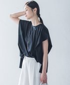 【ロートレ アモン/LAUTRE AMONT】の【WEB限定】タックデザインカットソー ≪接触冷感/洗濯機OK≫ ブラック|ID: prp329100004576128 ipo3291000000032642892