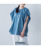 【ロートレ アモン/LAUTRE AMONT】の【WEB限定】タックデザインカットソー ≪接触冷感/洗濯機OK≫ ブルー|ID: prp329100004576128 ipo3291000000032642898