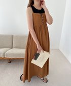 【その他のブランド/Other】のドビー織り ギャザー キャミ ワンピース キャメルブラウン|ID: prp329100004576192 ipo3291000000032758719