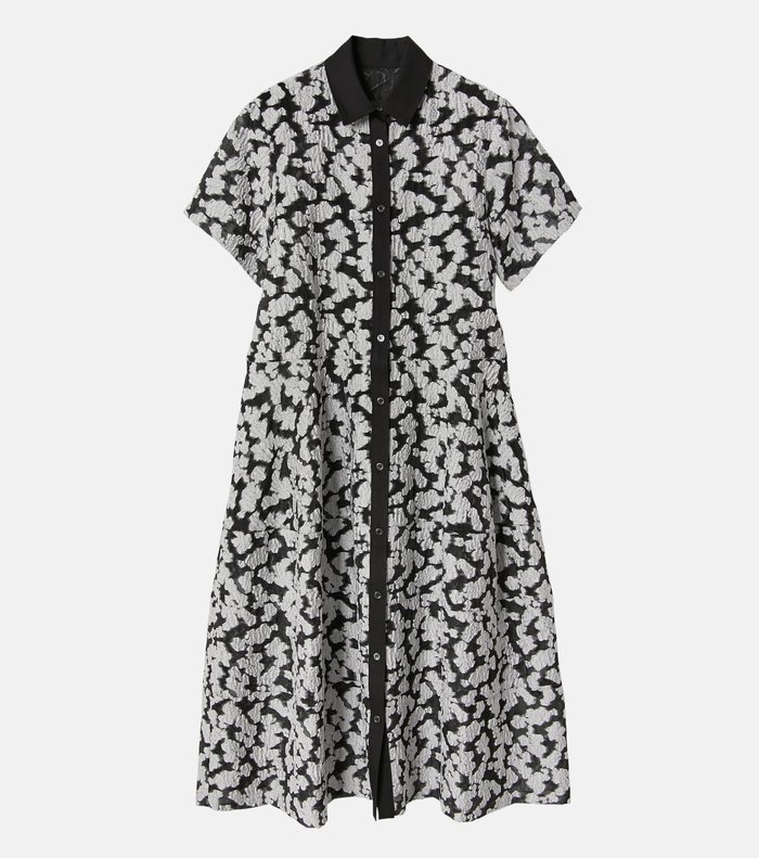 【ルシェル ブルー/LE CIEL BLEU】のシアージャカードドレス / Sheer Jacquard Dress インテリア・キッズ・メンズ・レディースファッション・服の通販 founy(ファニー) https://founy.com/ ファッション Fashion レディースファッション Ladies' Fashion Online ワンピース Dress ドレス Party Dresses |ID: prp329100004576268 ipo3291000000032640335