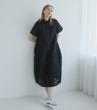 【ルシェル ブルー/LE CIEL BLEU】のシアージャカードドレス / Sheer Jacquard Dress ブラック|ID: prp329100004576268 ipo3291000000032640339