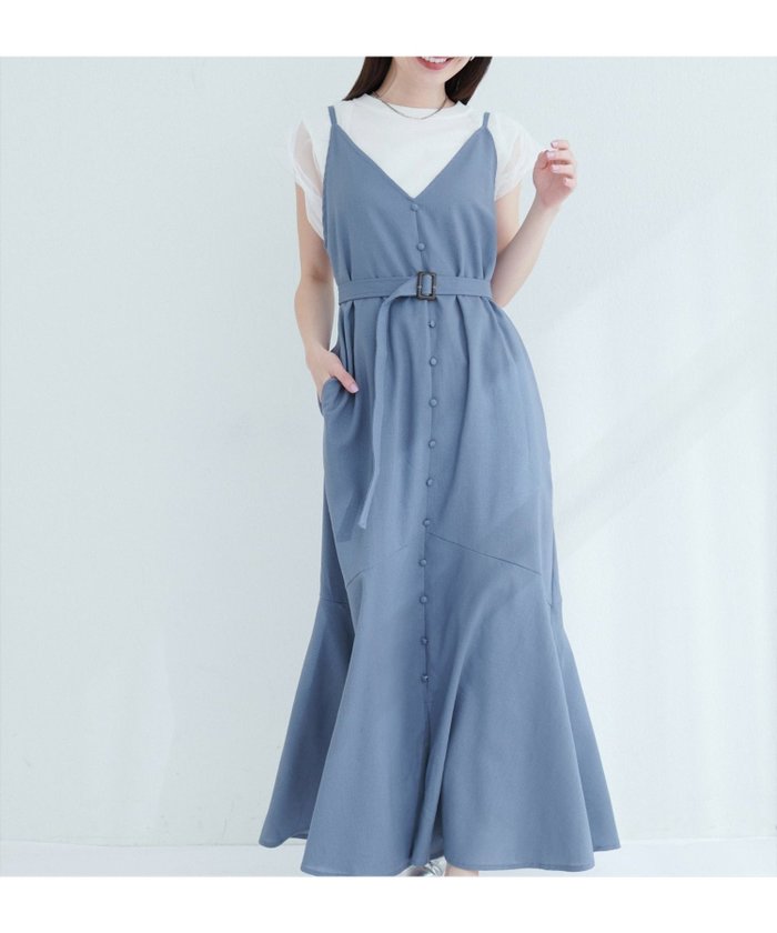 【ナチュラルクチュール/natural couture】の【WEB限定】前後2WAYフレアヘムキャミワンピース インテリア・キッズ・メンズ・レディースファッション・服の通販 founy(ファニー) https://founy.com/ ファッション Fashion レディースファッション Fashion for Women ワンピース Dresses キャミソールワンピース Camisole Dresses インナー Innerwear カーディガン Cardigan, Knitwear キャミワンピース Cami Dress, Slip Dress シューズ Shoes, Footwear シンプル Simple, Minimal スニーカー Sneakers, Trainers デコルテ Décolleté, Neckline バレエ Ballet, Ballet Style フレア Flare, Flared ポケット Pocket, Pocket Detail エレガント 上品 Elegant 2025年 2025 2025春夏・S/S Spring/Summer 2025 SS25 |ID: prp329100004576280 ipo3291000000032708181