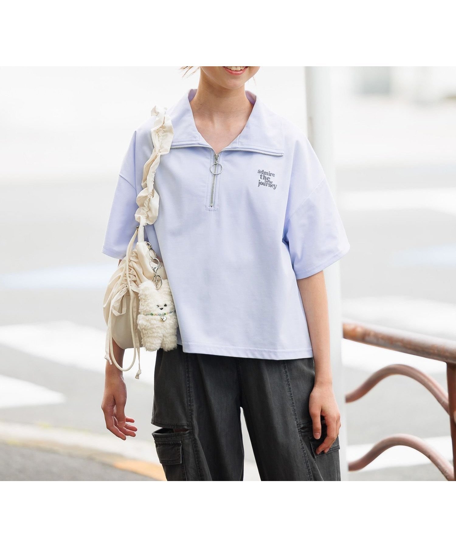 【グローバルワーク/GLOBAL WORK / KIDS】のフローズンTシャツ/ハーフZIP/499705 インテリア・キッズ・メンズ・レディースファッション・服の通販 founy(ファニー) 　ファッション　Fashion　キッズファッション　Fashion for Kids　おすすめ　Recommended / Our Picks　サンダル　Sandals, Summer Shoes　ショーツ　Shorts, Short Pants　デニム　Denim, Jeans Material　ハーフ　Half, Half-Length　人気　Popular, Best Seller　吸水　Absorbent, Quick-Dry　夏　Summer　サックス81|ID: prp329100004576283 ipo3291000000032690729