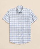 【ブルックス ブラザーズ/Brooks Brothers / MEN】のノンアイロン ストレッチオックスフォード GFロゴ ショートスリーブ カジュアルシャツ Regular Fit ブルー系その他|ID: prp329100004576294 ipo3291000000032657655