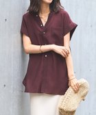 【アンディコール/un dix cors】の《きちんと感・快適な着心地》カラーレス半袖シャツ 人気、トレンドファッション・服の通販 founy(ファニー) ファッション Fashion レディースファッション Ladies' Fashion Online トップス・カットソー Tops/Tshirt シャツ/ブラウス Shirts/Blouses インド India インナー Inner ウェーブ Wave 春 Spring キャミソール Camisole スタイリッシュ Stylish ストレート Straight スリーブ Sleeve タンク Tank ティアードスカート Tiered Skirt デニム Denim ネックレス Necklace フィット Fit ボトム Bottom ポケット Pocket 半袖 Short Sleeve おすすめ Recommend エレガント 上品 Elegant thumbnail ボルドー|ID: prp329100004576302 ipo3291000000032658398