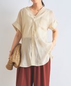 【アンディコール/un dix cors】の《きちんと感・快適な着心地》カラーレス半袖シャツ 人気、トレンドファッション・服の通販 founy(ファニー) ファッション Fashion レディースファッション Ladies' Fashion Online トップス・カットソー Tops/Tshirt シャツ/ブラウス Shirts/Blouses インド India インナー Inner ウェーブ Wave 春 Spring キャミソール Camisole スタイリッシュ Stylish ストレート Straight スリーブ Sleeve タンク Tank ティアードスカート Tiered Skirt デニム Denim ネックレス Necklace フィット Fit ボトム Bottom ポケット Pocket 半袖 Short Sleeve おすすめ Recommend エレガント 上品 Elegant thumbnail アイボリー|ID: prp329100004576302 ipo3291000000032658400