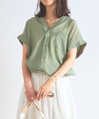 【アンディコール/un dix cors】の《きちんと感・快適な着心地》カラーレス半袖シャツ 人気、トレンドファッション・服の通販 founy(ファニー) ファッション Fashion レディースファッション Ladies' Fashion Online トップス・カットソー Tops/Tshirt シャツ/ブラウス Shirts/Blouses インド India インナー Inner ウェーブ Wave 春 Spring キャミソール Camisole スタイリッシュ Stylish ストレート Straight スリーブ Sleeve タンク Tank ティアードスカート Tiered Skirt デニム Denim ネックレス Necklace フィット Fit ボトム Bottom ポケット Pocket 半袖 Short Sleeve おすすめ Recommend エレガント 上品 Elegant thumbnail カーキ|ID: prp329100004576302 ipo3291000000032658402