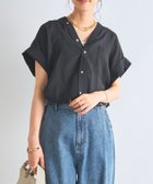 【アンディコール/un dix cors】の《きちんと感・快適な着心地》カラーレス半袖シャツ 人気、トレンドファッション・服の通販 founy(ファニー) ファッション Fashion レディースファッション Ladies' Fashion Online トップス・カットソー Tops/Tshirt シャツ/ブラウス Shirts/Blouses インド India インナー Inner ウェーブ Wave 春 Spring キャミソール Camisole スタイリッシュ Stylish ストレート Straight スリーブ Sleeve タンク Tank ティアードスカート Tiered Skirt デニム Denim ネックレス Necklace フィット Fit ボトム Bottom ポケット Pocket 半袖 Short Sleeve おすすめ Recommend エレガント 上品 Elegant thumbnail ブラック|ID: prp329100004576302 ipo3291000000032658405