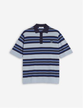 【メゾン キツネ/MAISON KITSUNE / MEN】 Maison Kitsune/FINE GAUGE STRIPED POLO人気、トレンドファッション・服の通販 founy(ファニー) ファッション Fashion メンズファッション Fashion for Men テクスチャー Texture, Textured Fabric パッチ Patch, Appliqué ボーダー Border, Stripe ポロシャツ Polo Shirt, Collared Tee 半袖 Short Sleeve, Half Sleeve 夏 Summer S/S・春夏 SS, Spring/Summer, Warm Season |ID:prp329100004576325